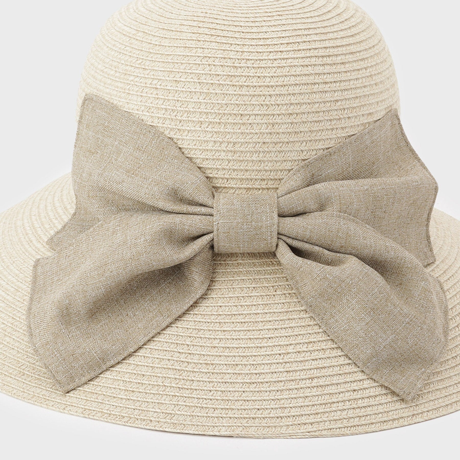 ローラ アシュレイ LAURA ASHLEY 【お手入れ簡単／洗える】バックリボン キャプリーヌハット （トープ(054)） トープ(054)