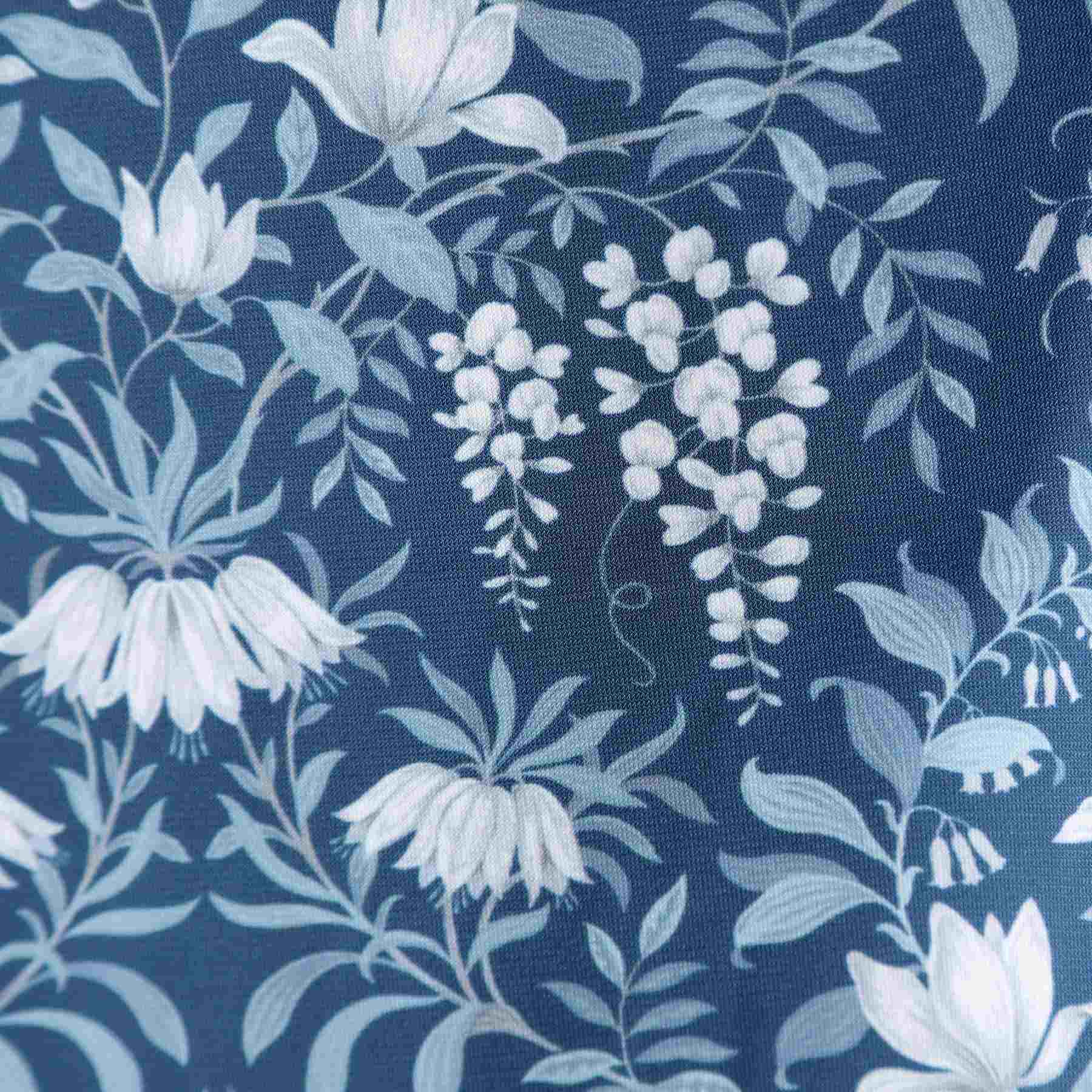 ローラ アシュレイ LAURA ASHLEY 【WEB限定／M～LL3サイズ／ジャージ素材】パルテール柄 ワンピース （ネイビー(196)） ネイビー(196)
