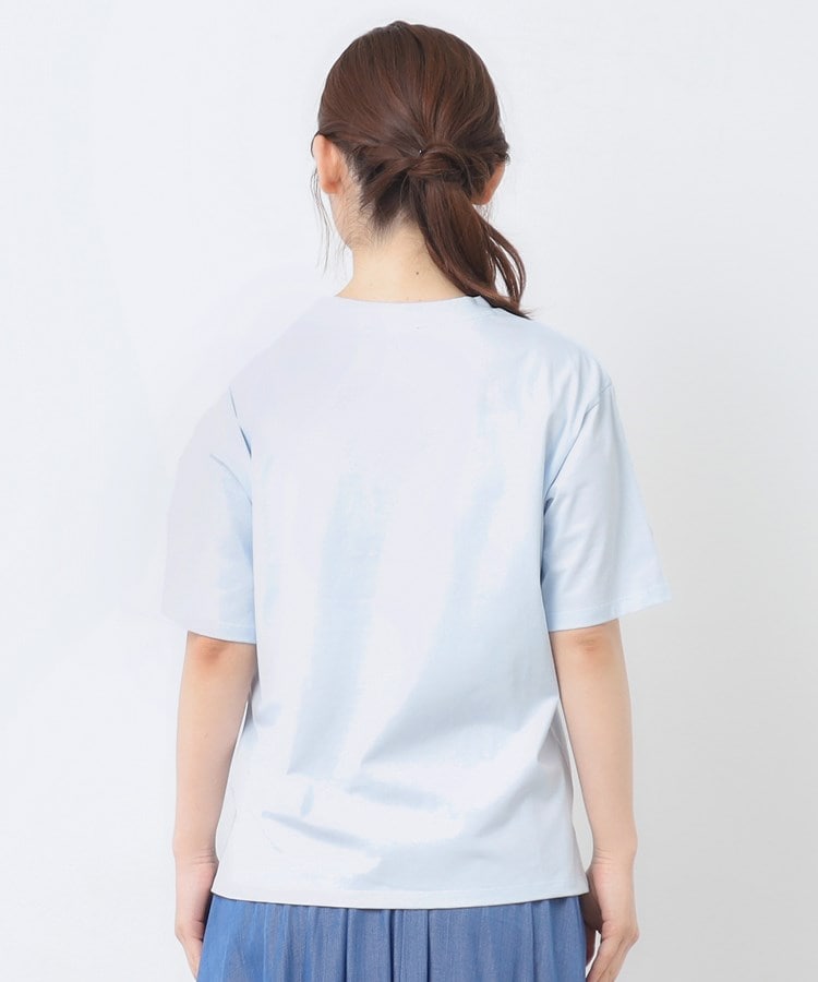 ローラ アシュレイ LAURA ASHLEY 【UVカット／コットン100％】レモン グローブ柄 Tシャツ （オフホワイト(003)） オフホワイト(003)