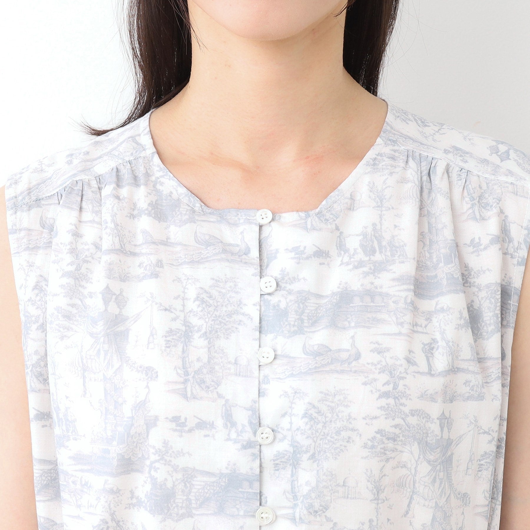 ローラ アシュレイ LAURA ASHLEY 【コットン100％／同柄アイテムあり】ブレイスミス トワル柄 ワンピース （ネイビー(194)） ネイビー(194)