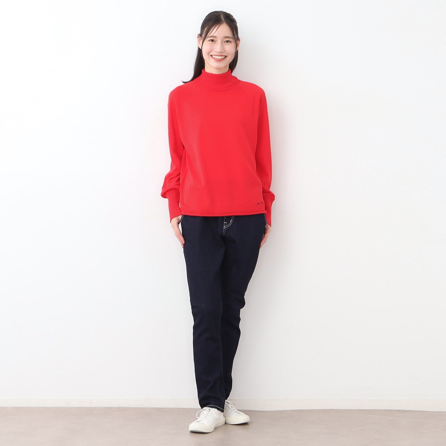 ローラ アシュレイ LAURA ASHLEY 【日本製】コンパクトヤーン ハイネックプルオーバー （アイボリー(004)） アイボリー(004)