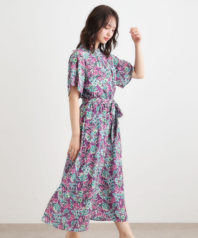 ローラ アシュレイ LAURA ASHLEY 【WEB限定／洗える】ハニーボーン柄 ワンピース （ブルー(192)） ブルー(192)