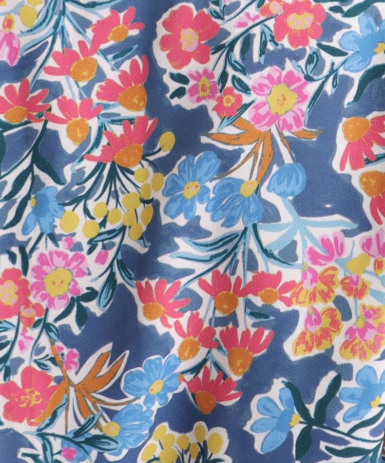 ローラ アシュレイ LAURA ASHLEY 【WEB限定／洗える】ハニーボーン柄 ワンピース （ブルー(192)） ブルー(192)
