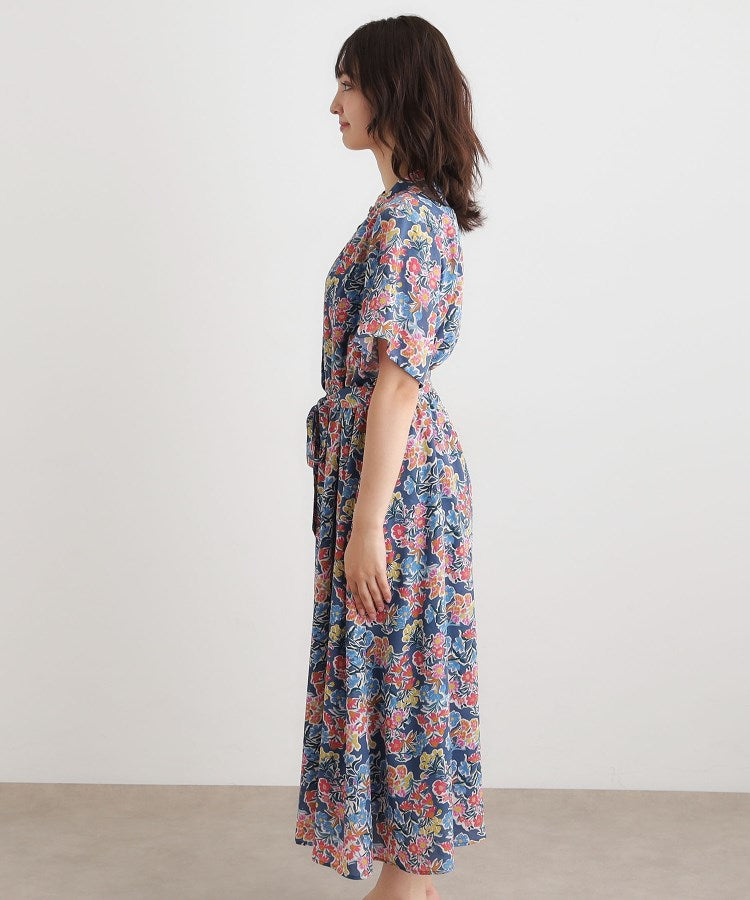 ローラ アシュレイ LAURA ASHLEY 【WEB限定／洗える】ハニーボーン柄 ワンピース （ブルー(192)） ブルー(192)