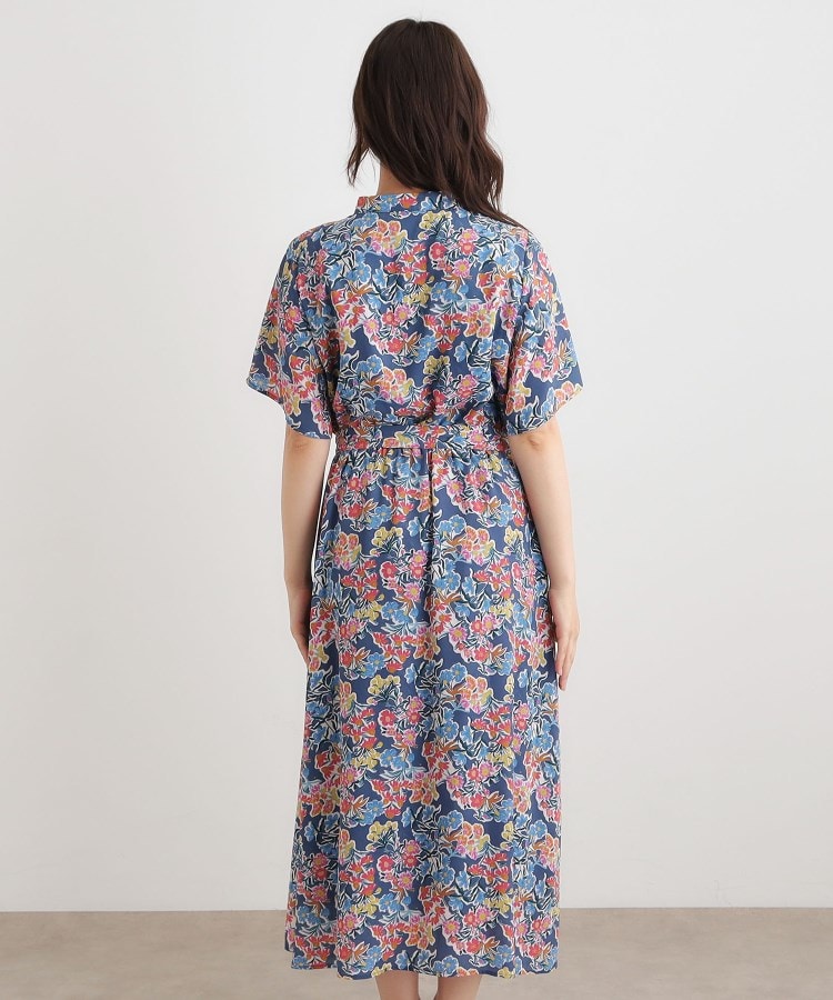 ローラ アシュレイ LAURA ASHLEY 【WEB限定／洗える】ハニーボーン柄 ワンピース （ブルー(192)） ブルー(192)