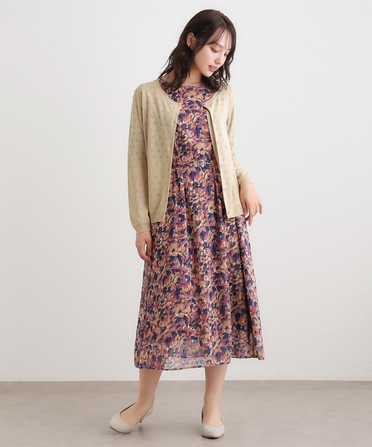 ローラ アシュレイ LAURA ASHLEY 【人気デザイン！アイレット入り】カーディガン （チャコールグレー(014)） チャコールグレー(014)