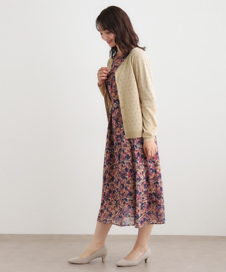 ローラ アシュレイ LAURA ASHLEY 【人気デザイン！アイレット入り】カーディガン （チャコールグレー(014)） チャコールグレー(014)