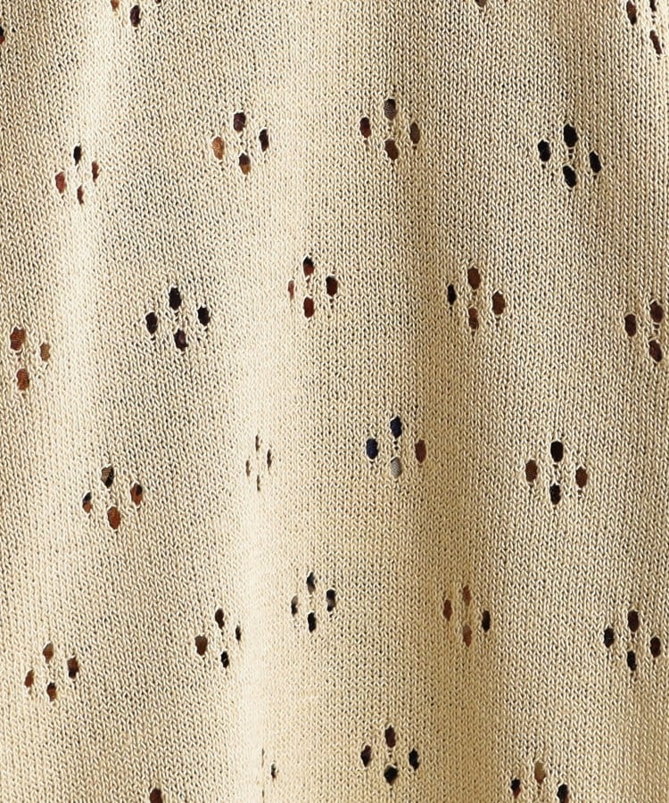 ローラ アシュレイ LAURA ASHLEY 【人気デザイン！アイレット入り】カーディガン （チャコールグレー(014)） チャコールグレー(014)