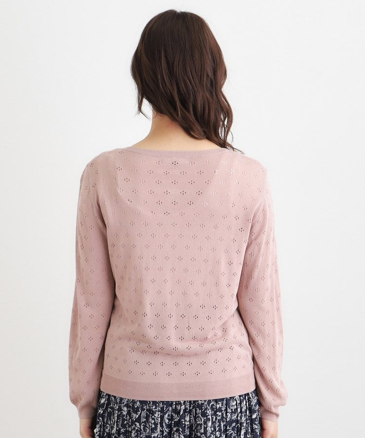 ローラ アシュレイ LAURA ASHLEY 【人気デザイン！アイレット入り】カーディガン （チャコールグレー(014)） チャコールグレー(014)