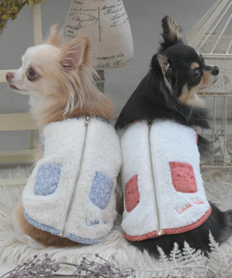 ローラ アシュレイ LAURA ASHLEY ミルソープ柄 ドッグウエア【返品不可商品】 （レッド(163)） レッド(163)