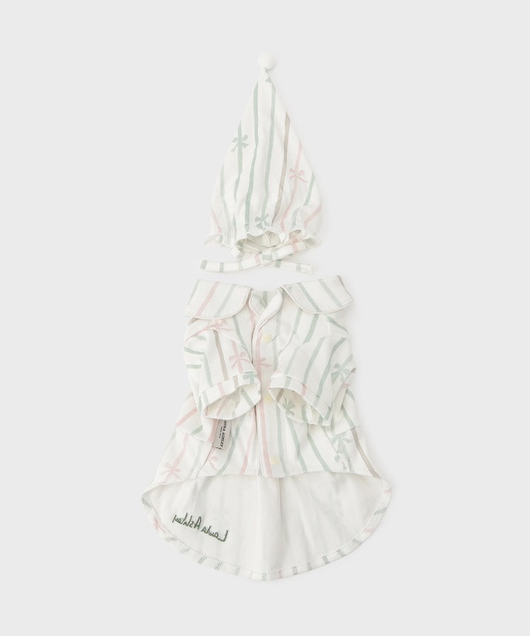 ローラ アシュレイ LAURA ASHLEY ペインタリー ボウ ストライプ柄 ドッグウエア【返品不可商品】 （ホワイト(102)） ホワイト(102)