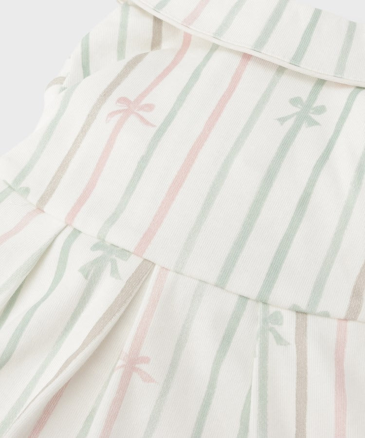 ローラ アシュレイ LAURA ASHLEY ペインタリー ボウ ストライプ柄 ドッグウエア【返品不可商品】 （ホワイト(102)） ホワイト(102)