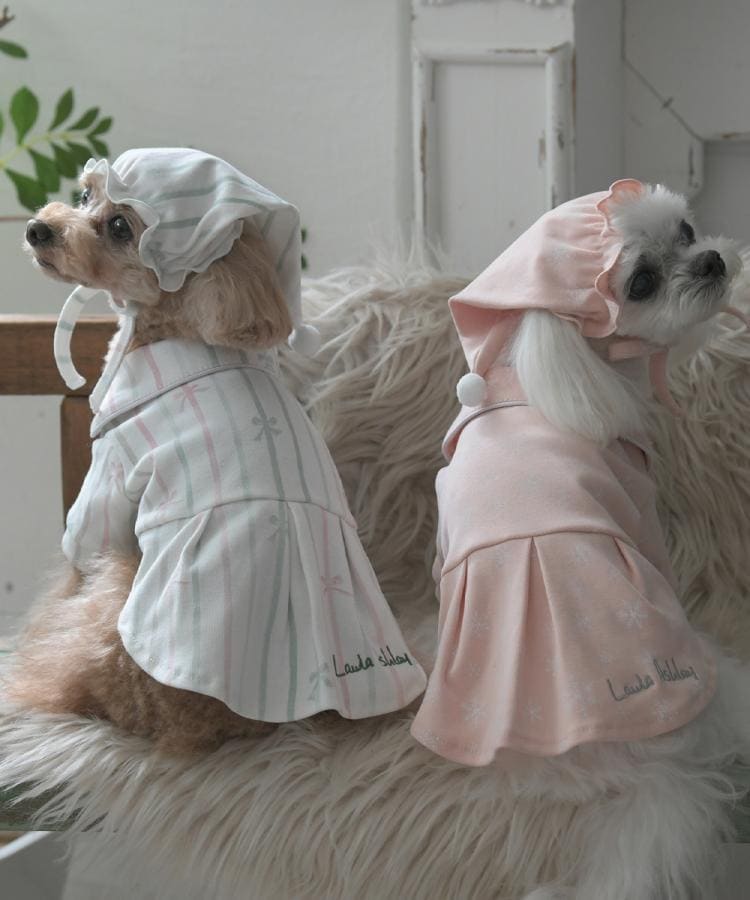ローラ アシュレイ LAURA ASHLEY スノー フレーク柄 ドッグウエア【返品不可商品】 （ピンク(171)） ピンク(171)