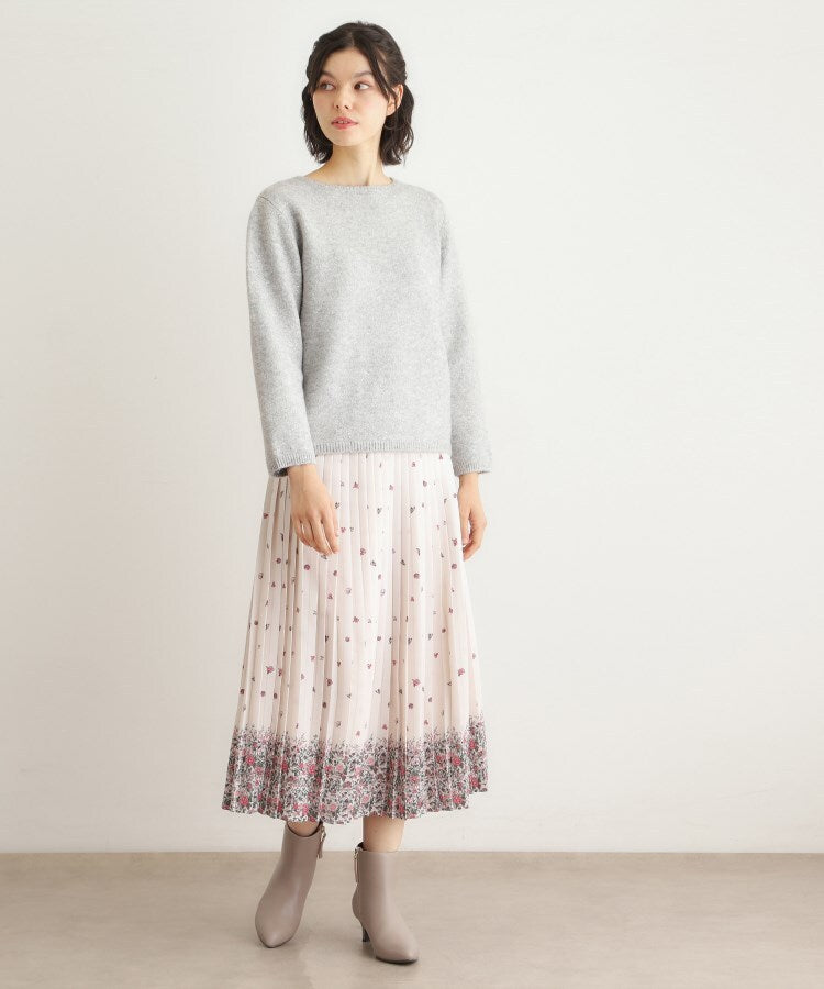 ローラ アシュレイ LAURA ASHLEY 【洗える／ウール混】ミニスパンコール プルオーバーニット （ライトベージュ(051)） ライトベージュ(051)