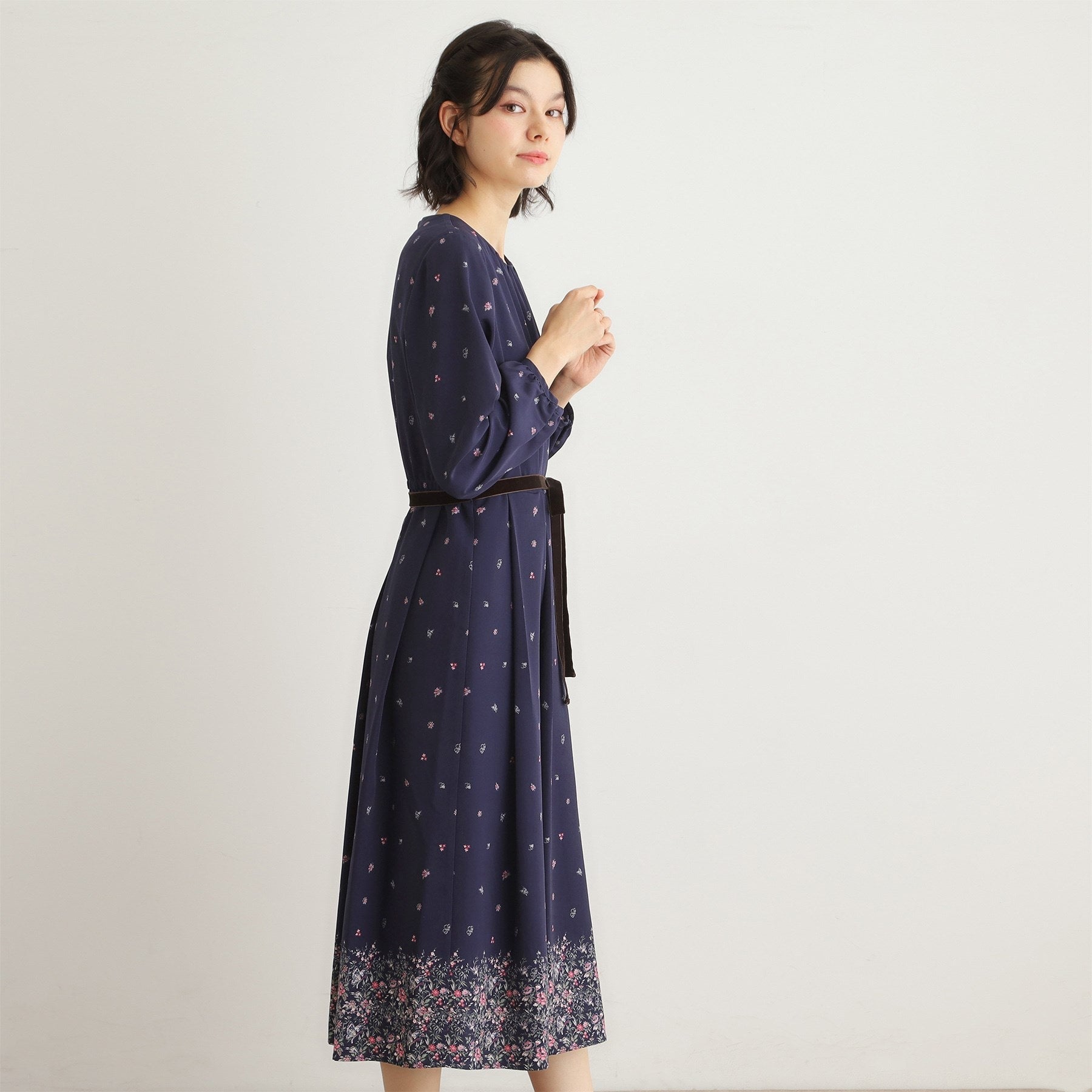 ローラ アシュレイ LAURA ASHLEY 【洗える／同柄アイテムあり】ライリー バタフライズ柄 ワンピース （ベージュ(152)） ベージュ(152)