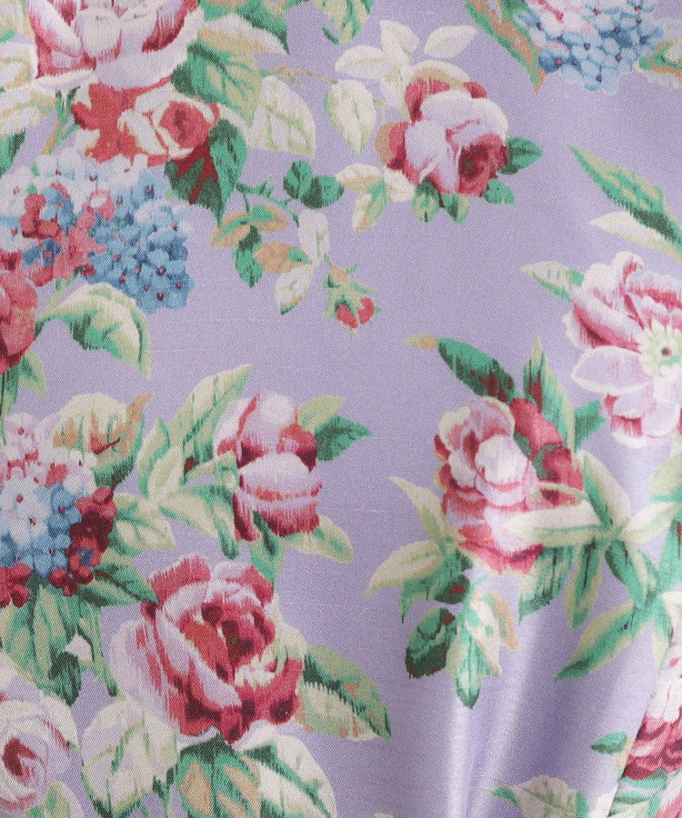 ローラ アシュレイ LAURA ASHLEY 【WEB限定／9分袖／M＿LL 3サイズ】ペンブリー柄 シャンタンワンピース （ピンク(175)） ピンク(175)