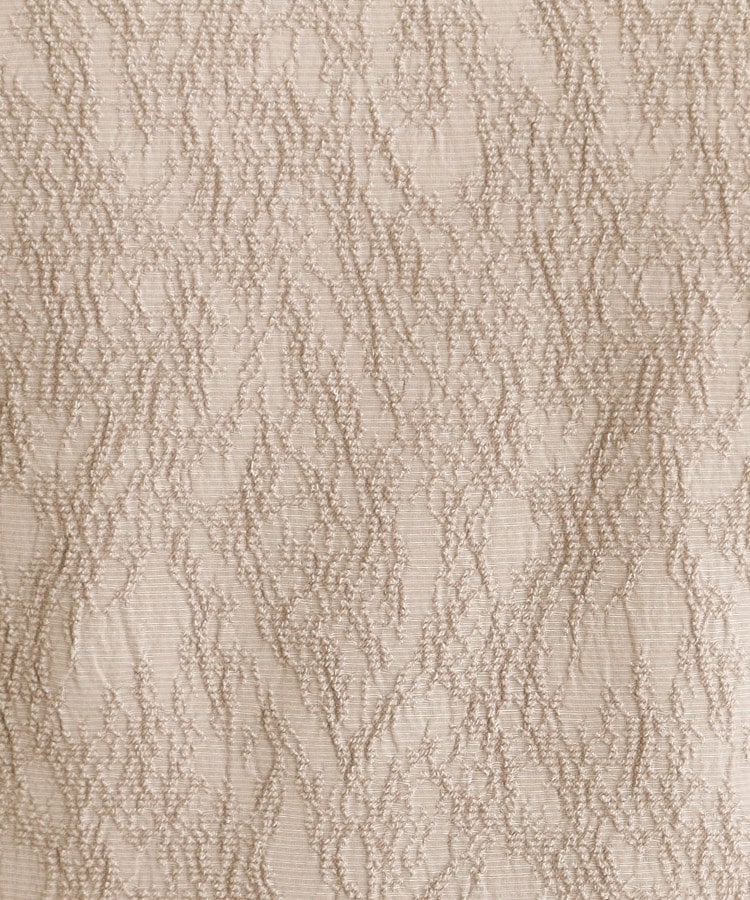 ローラ アシュレイ LAURA ASHLEY ペプラム風ジャカードワンピース （ベージュ(052)） ベージュ(052)