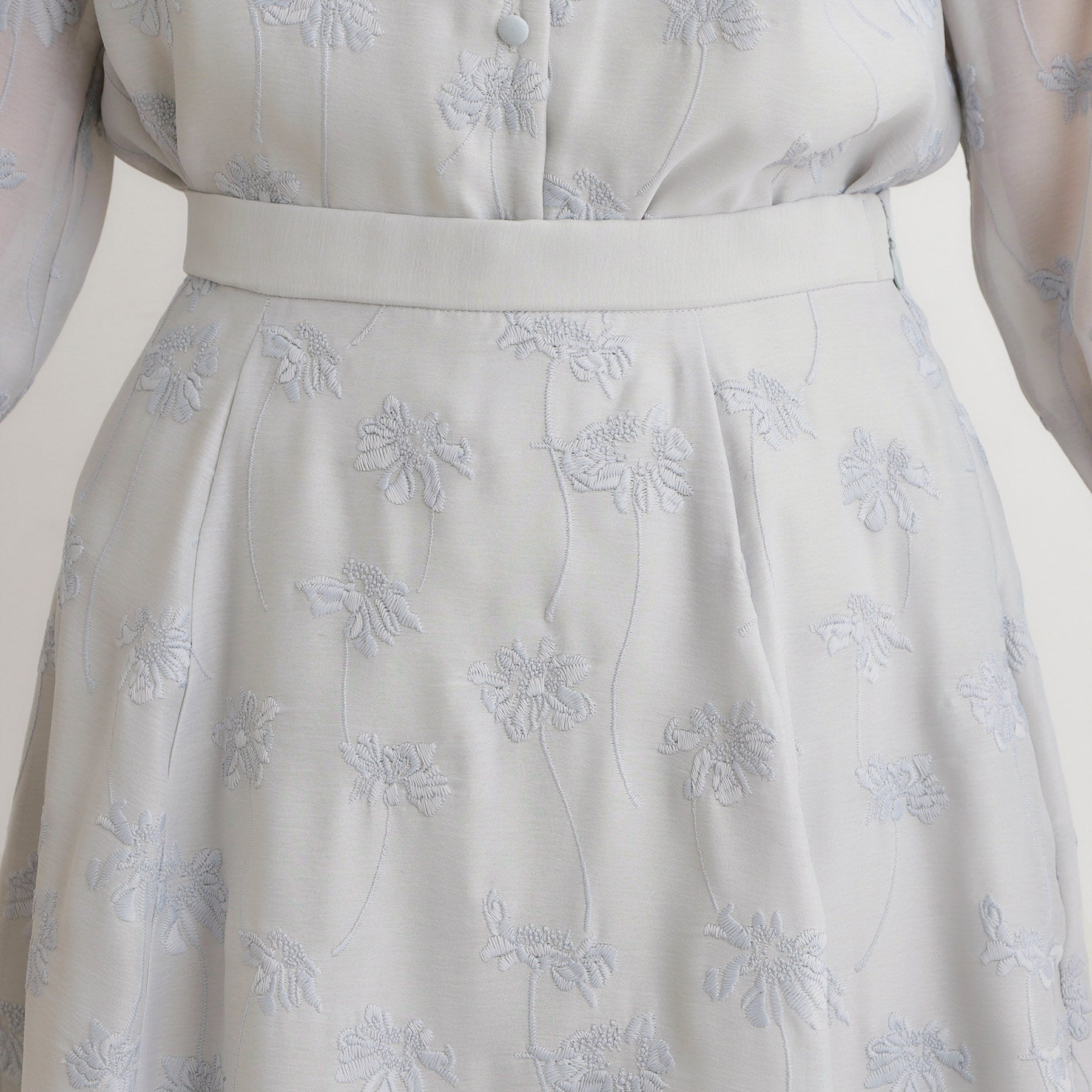 ローラ アシュレイ LAURA ASHLEY 【セットアップ可】ランズウィック柄 刺繍フレアスカート （ブラック(119)） ブラック(119)