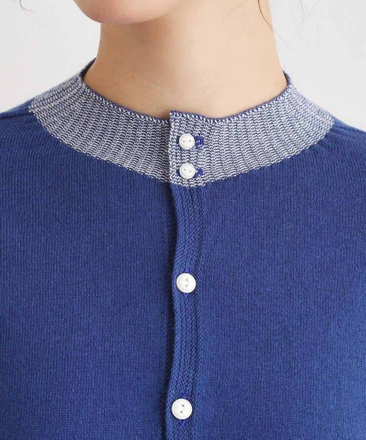 ローラ アシュレイ LAURA ASHLEY 【人気デザイン！日本製／ロゴ刺繍入り／ワンマイルウエア】コットン ニットカーディガン （グリーン(322)） グリーン(322)