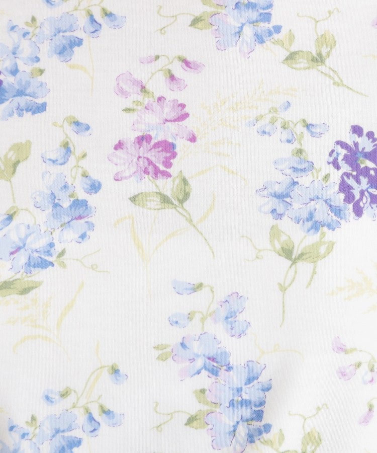 ローラ アシュレイ LAURA ASHLEY 【UVカット／接触冷感】ポリー柄 コットンジャージーTシャツ （オフホワイト(103)） オフホワイト(103)