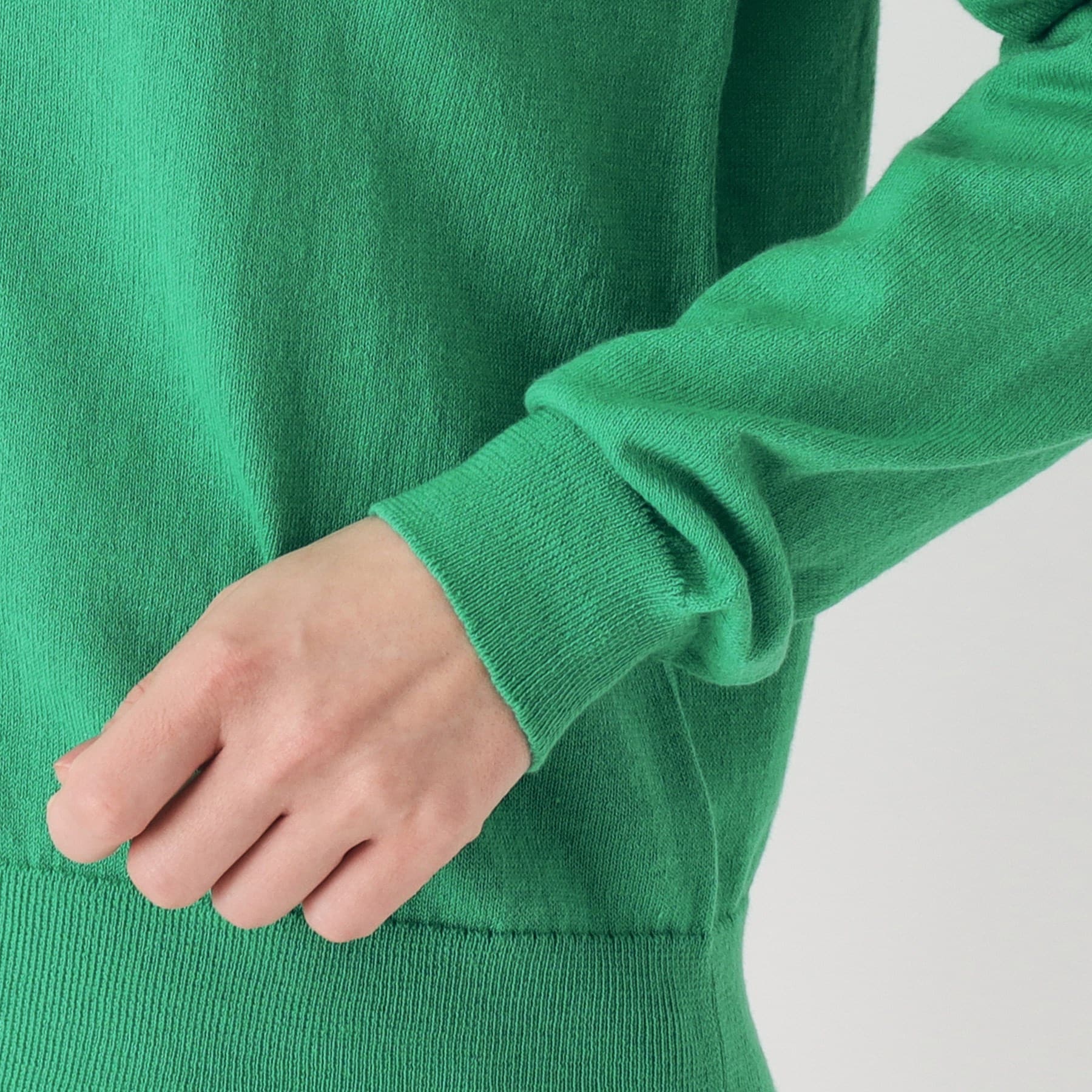 ローラ アシュレイ LAURA ASHLEY 【コットン混／クルーネック／同素材アイテムあり】カーディガン