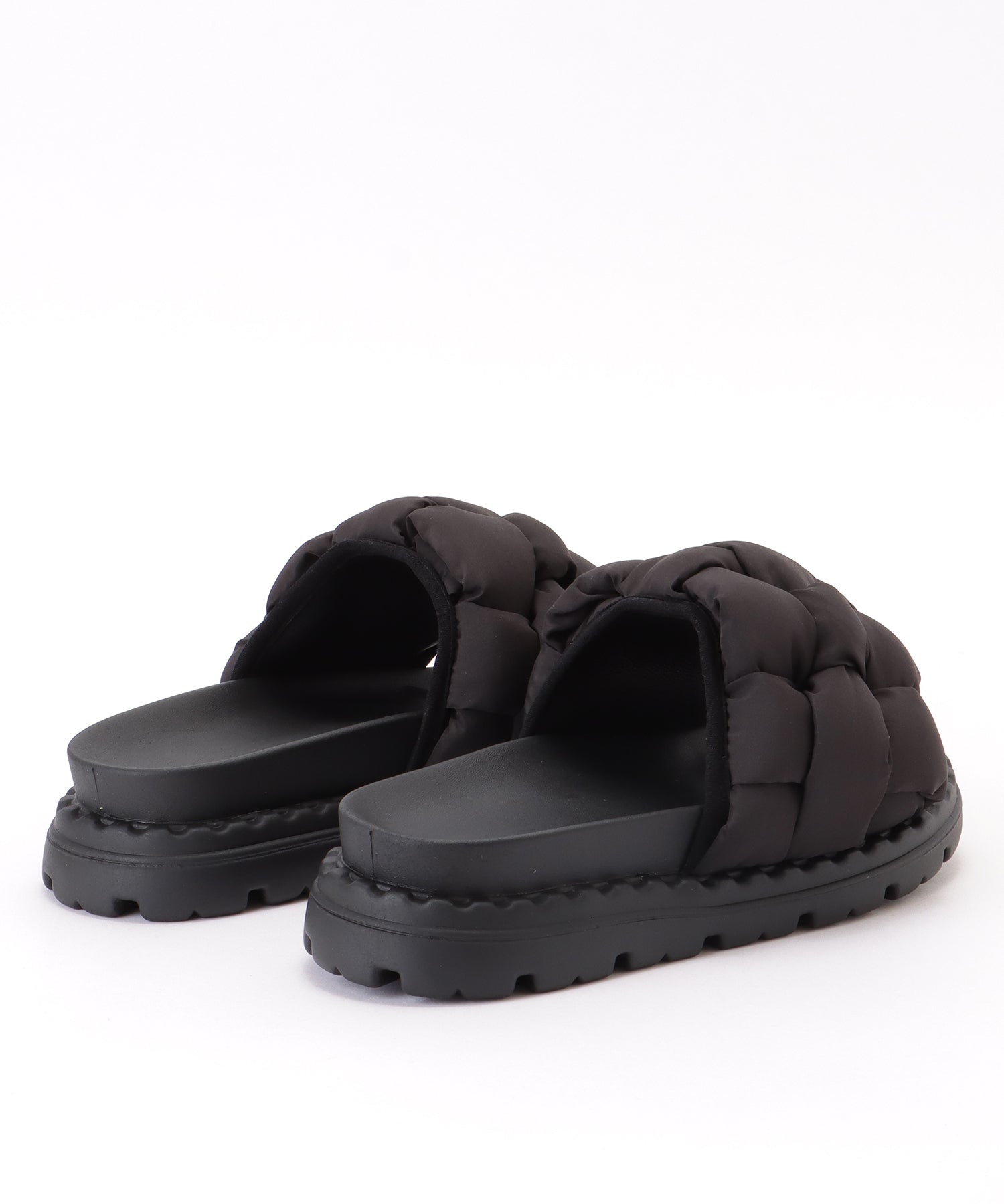 レースレディース Lace Ladies クッション メッシュ コンフォート フラット サンダル （ブラック） ブラック