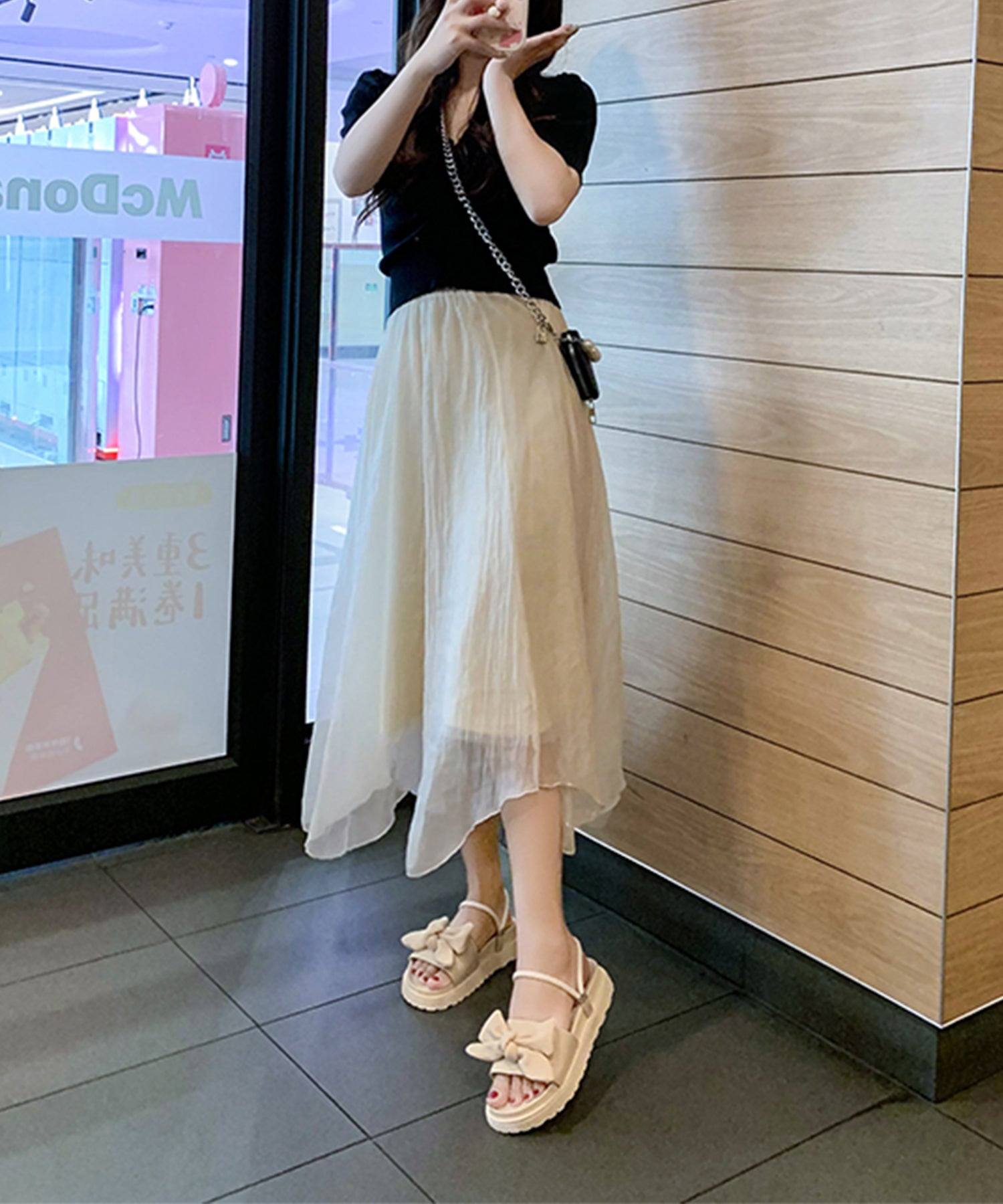レースレディース Lace Ladies コーデュロイ リボン コンフォート フラット サンダル （グリーン） グリーン