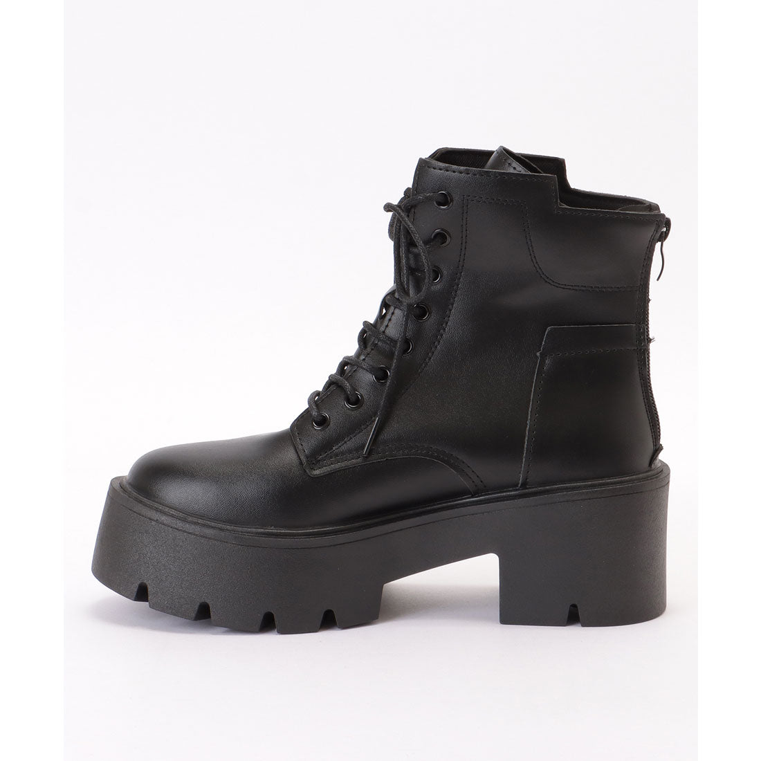 Race Ladies Lace Ladies Thick Sole Volume Lace-up Short Boots