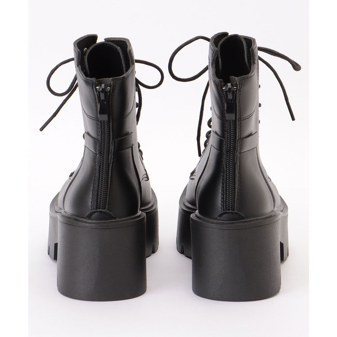Race Ladies Lace Ladies Thick Sole Volume Lace-up Short Boots