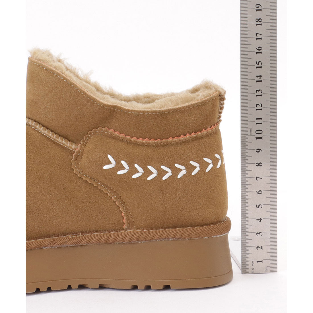 Race Ladies Lace Ladies Inner Fur Thick Sole Flat Mouton-style Boots