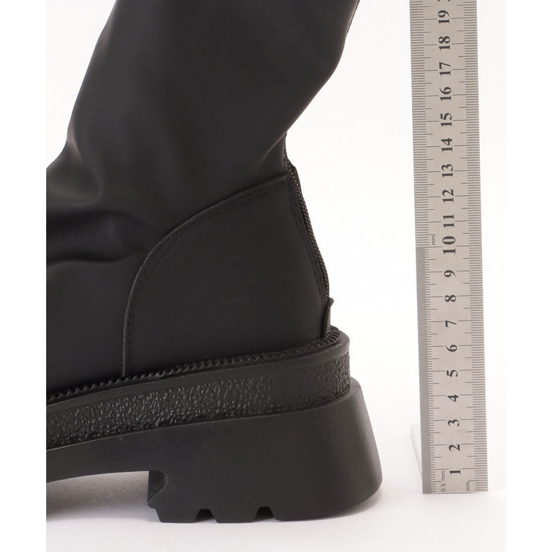 Race Ladies Lace Ladies Solid Color Thick Sole Round Short Boots