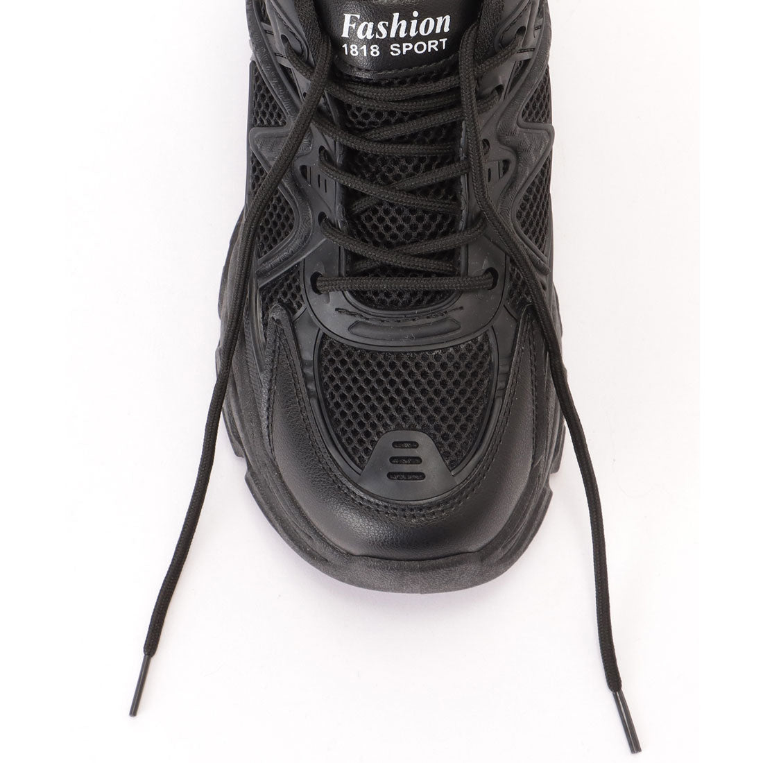 Lace Ladies Pull Strap Volume Mesh Thick Sole Sneakers