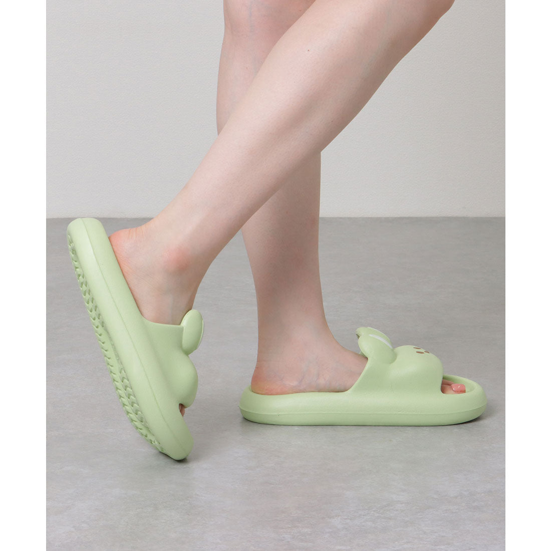 レースレディース Lace Ladies ラビット フェイス ソフト フィット オープン サンダル