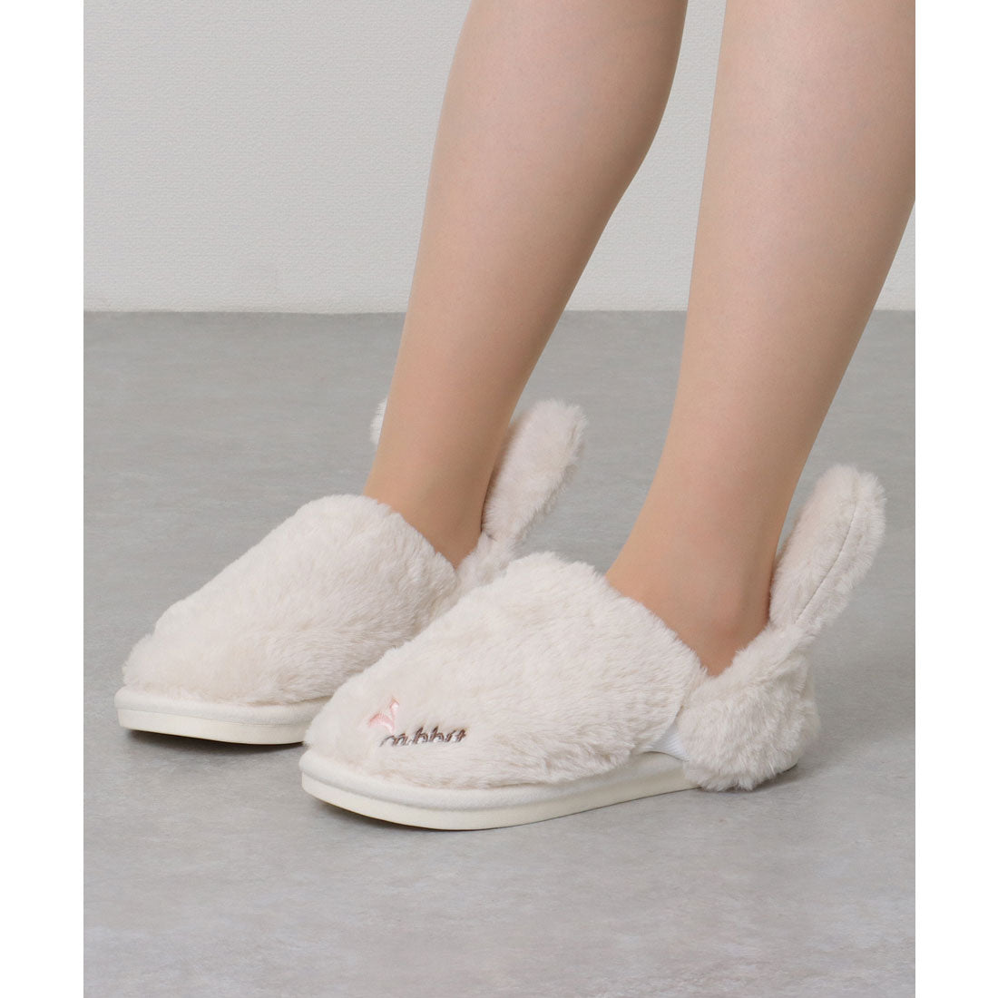 賽車女士 Lace Ladies 3D 兔子 設計 毛絨 拖鞋