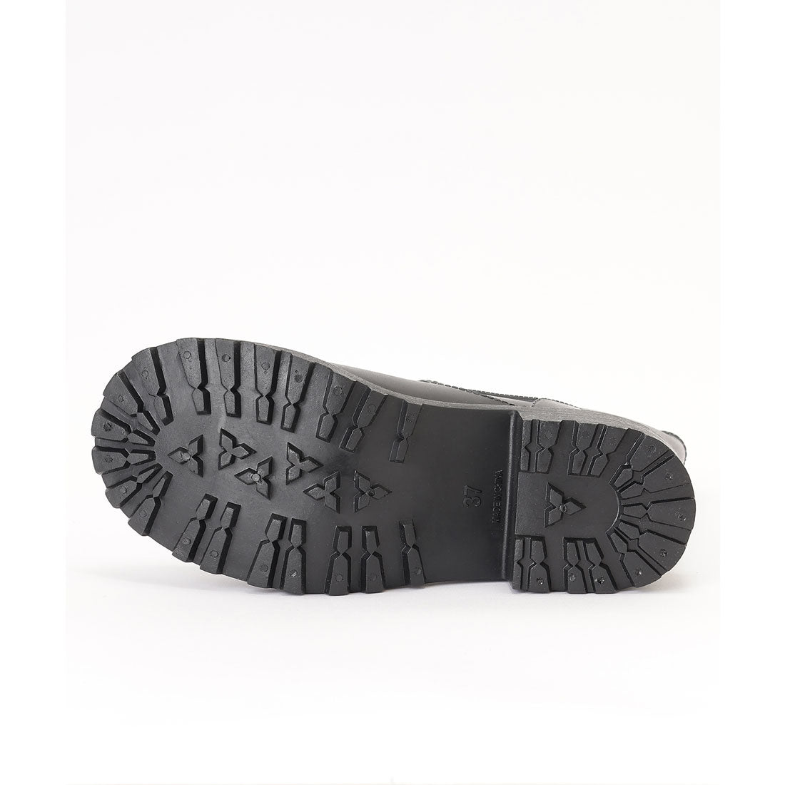 レースレディース Lace Ladies ラバー素材 ベルト付き ミドル レイン ブーツ （ブラック） ブラック