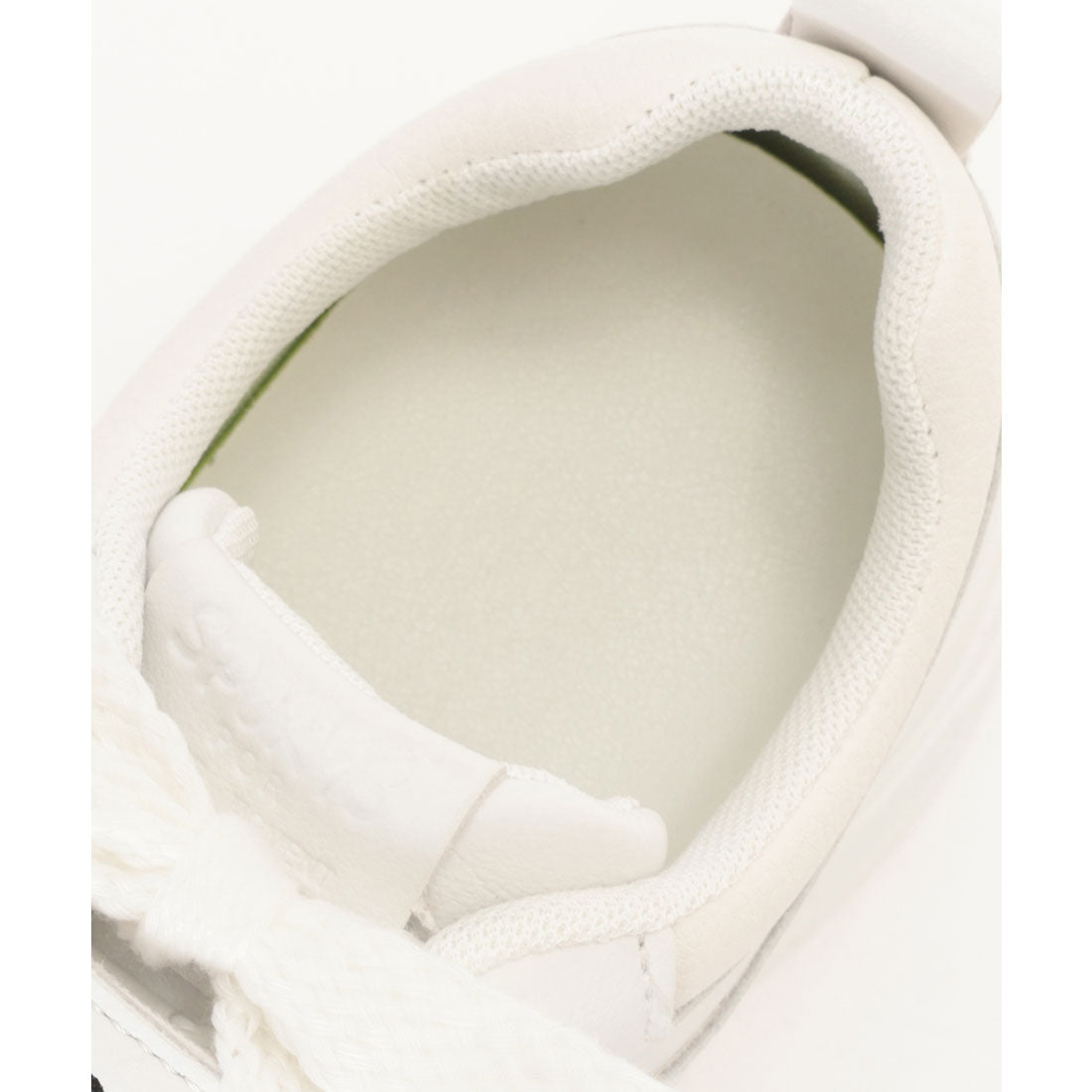 レースレディース Lace Ladies ベルクロ付き 厚底 レースアップ コート スニーカー （アイボリー） アイボリー