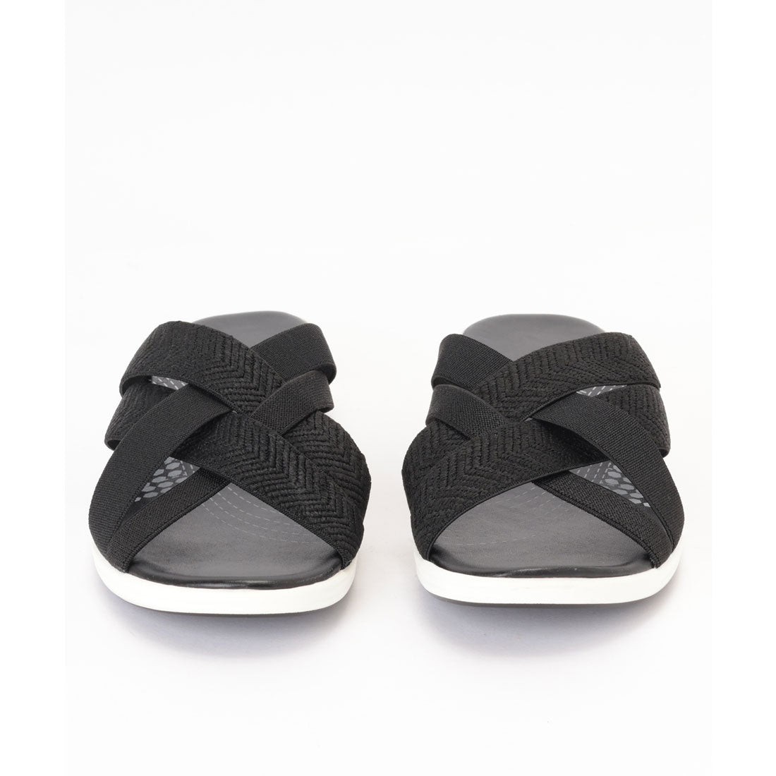 レースレディース Lace Ladies クロス ストラップ 厚底 スライド サンダル （ベージュ） ベージュ