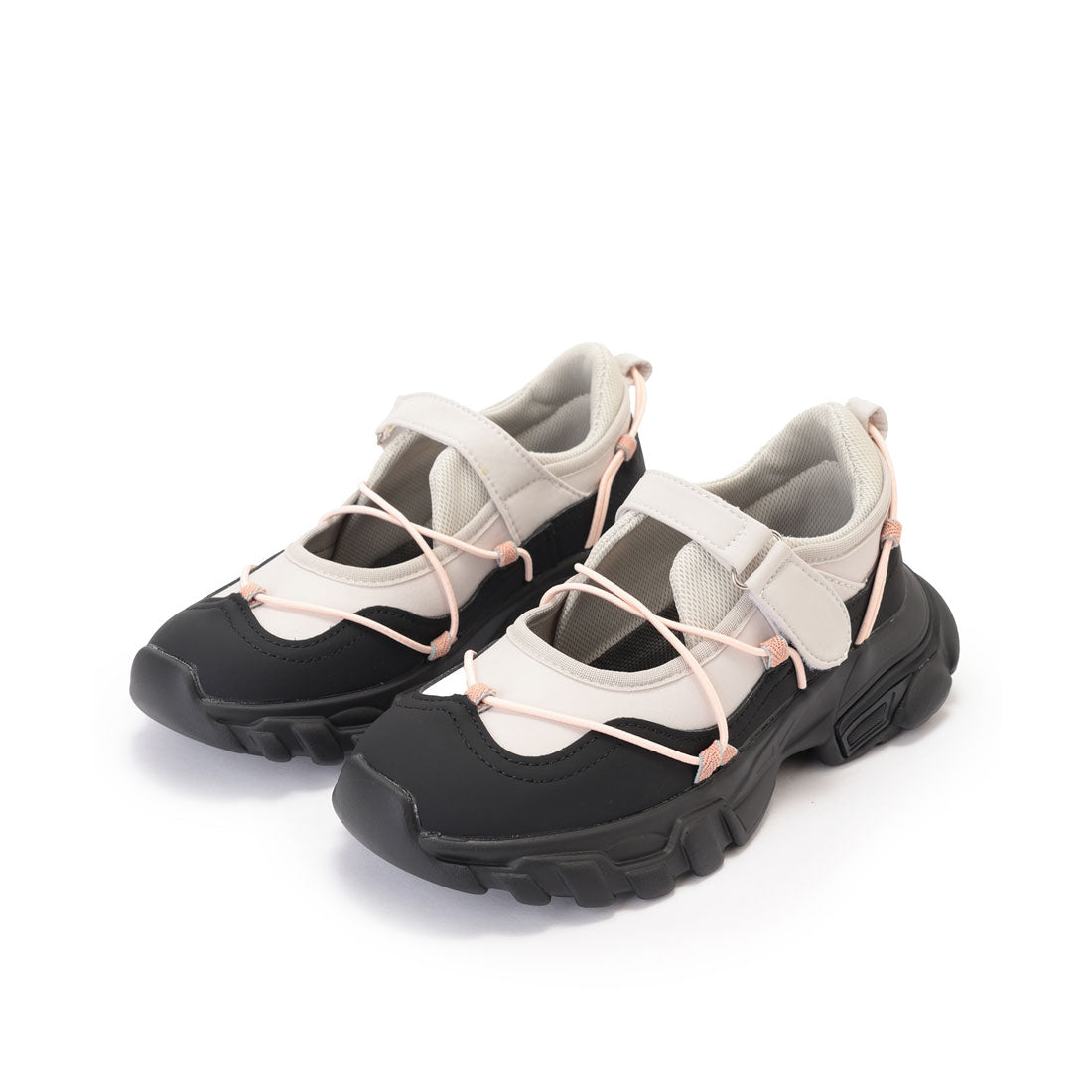 レースレディース Lace Ladies ナロー ストラップ付き 厚底 メリージェーン シューズ （アイボリー） アイボリー