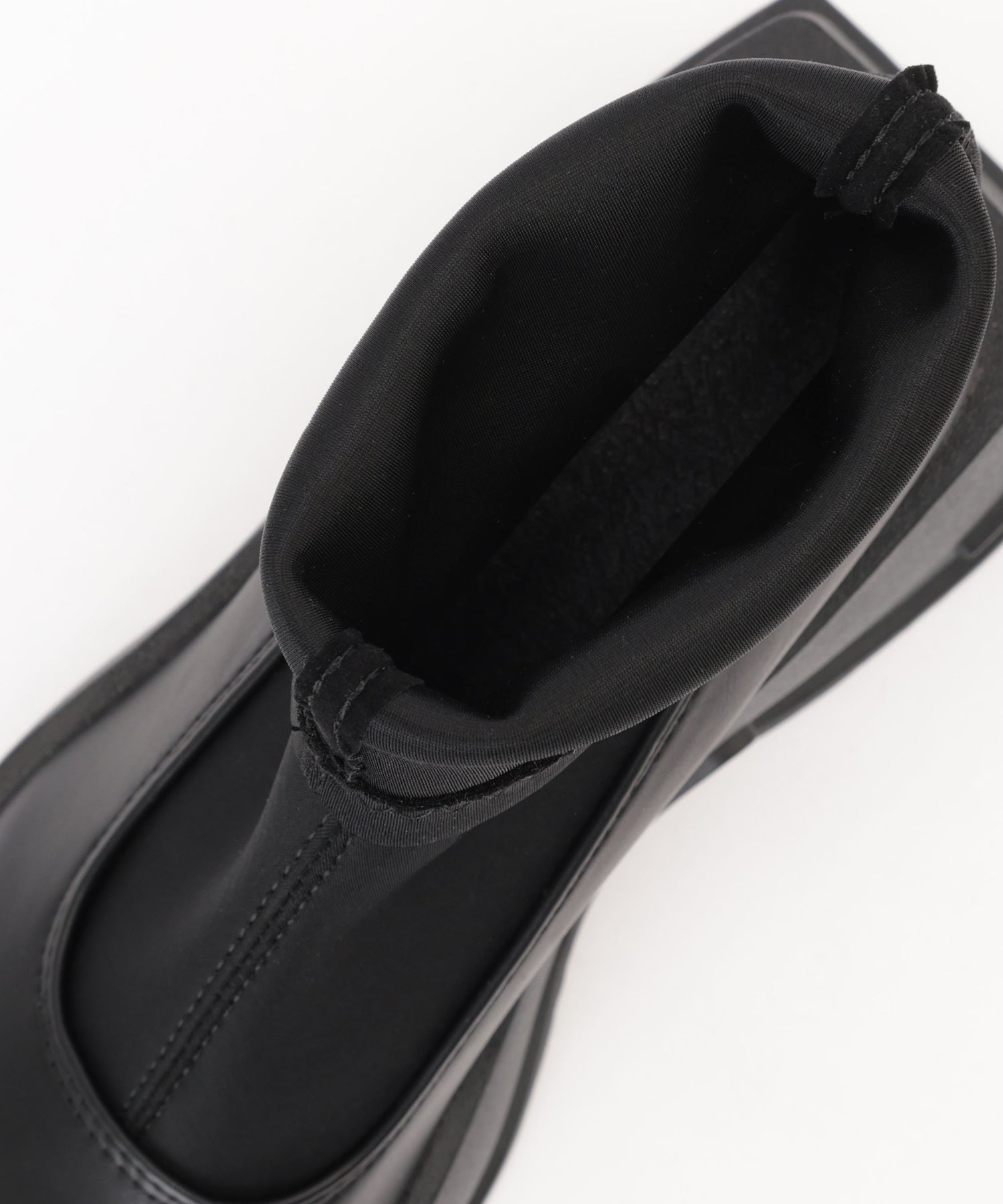 レースレディース Lace Ladies ソリッドカラー 厚底 ウエッジ ショート ブーツ （ブラック） ブラック