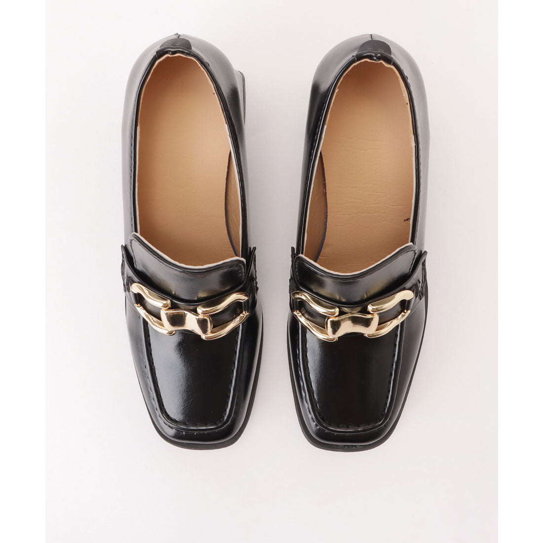 レースレディース Lace Ladies チャンキーヒールビットローファー （ブラック） ブラック