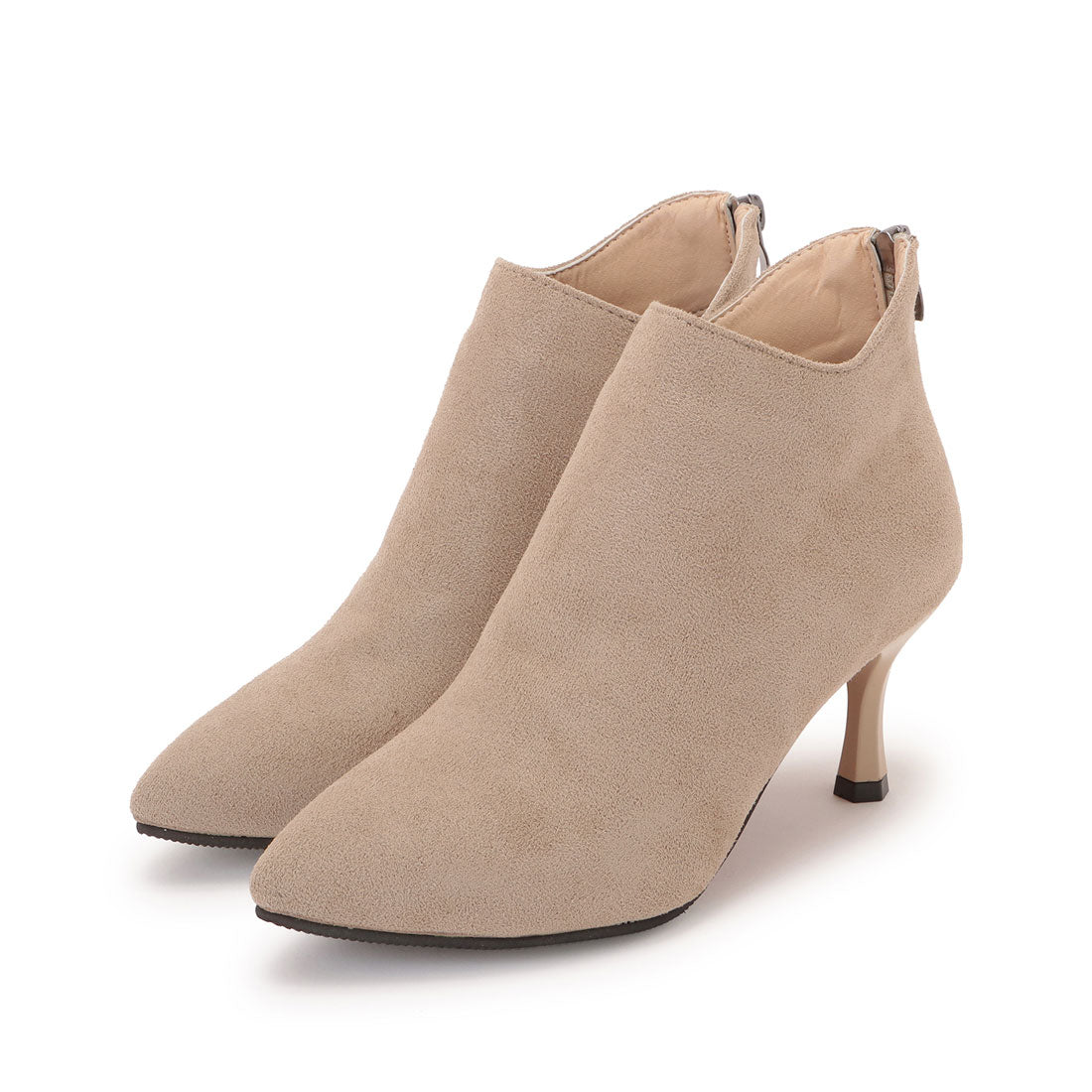 Lace Ladies High Heel V-Cut Booties