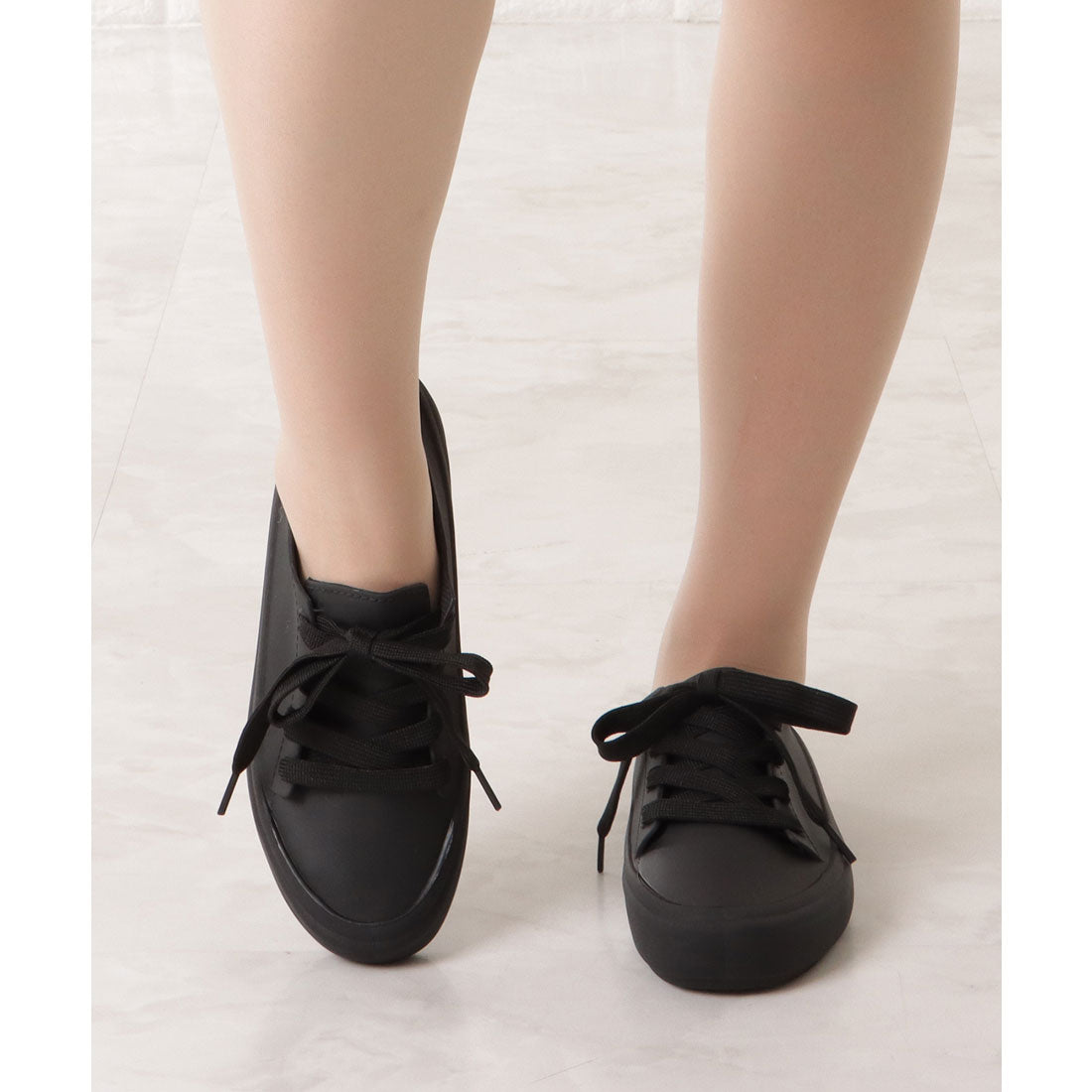 レースレディース Lace Ladies ベーシックスニーカーデザインレインシューズ
