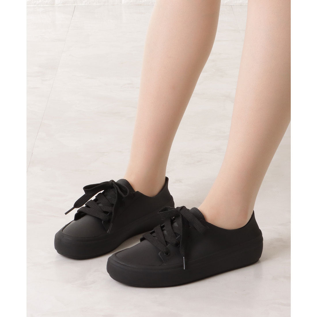 レースレディース Lace Ladies ベーシックスニーカーデザインレインシューズ