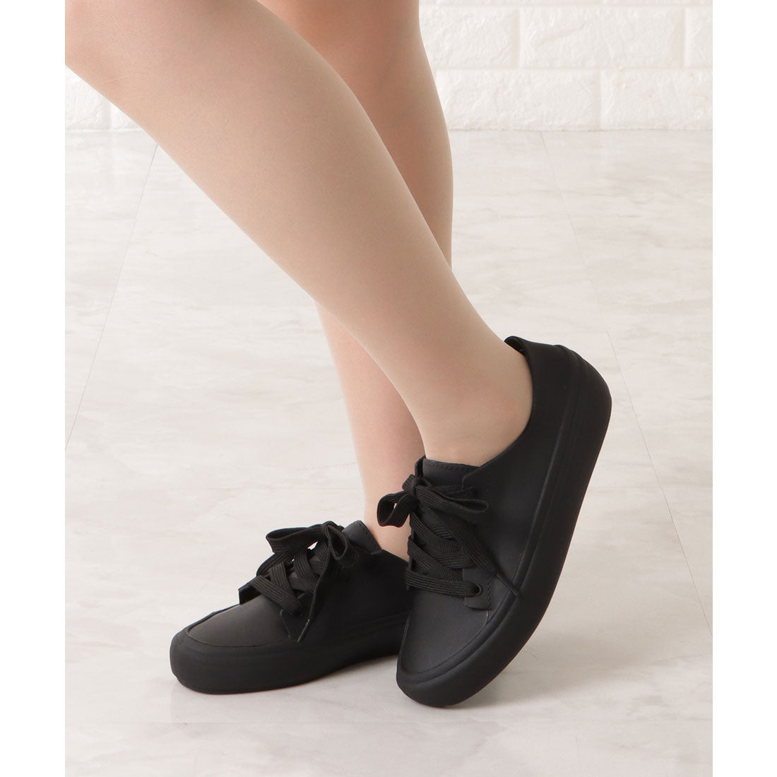 レースレディース Lace Ladies ベーシックスニーカーデザインレインシューズ