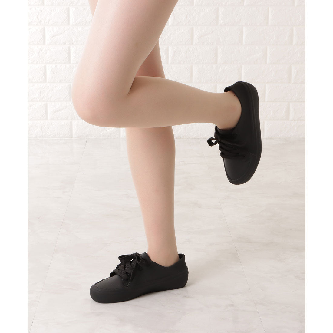 レースレディース Lace Ladies ベーシックスニーカーデザインレインシューズ