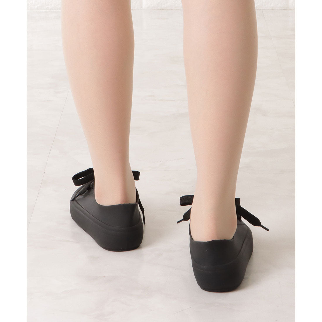 レースレディース Lace Ladies ベーシックスニーカーデザインレインシューズ