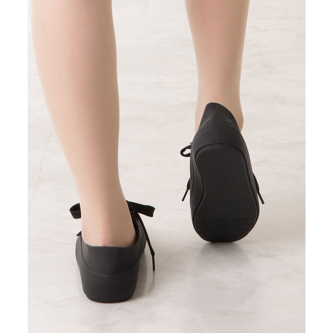 レースレディース Lace Ladies ベーシックスニーカーデザインレインシューズ