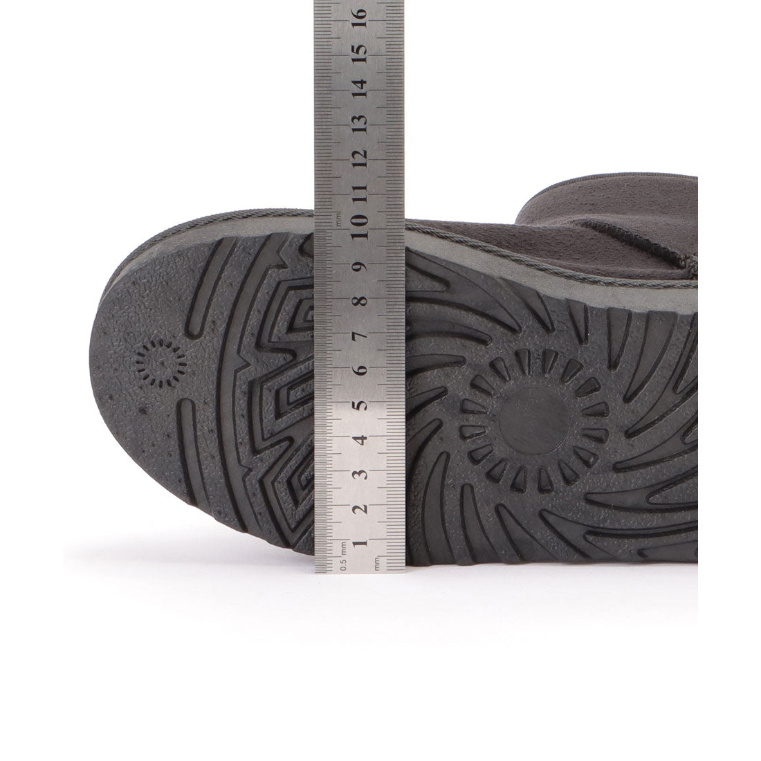 レースレディース Lace Ladies ムートン風ボアフラットショートブーツ （ブラック） ブラック