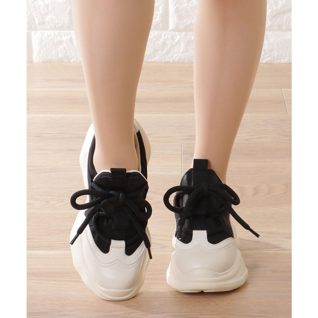 レースレディース Lace Ladies ボリューム ソール ロープ ストラップ 厚底 スニーカー