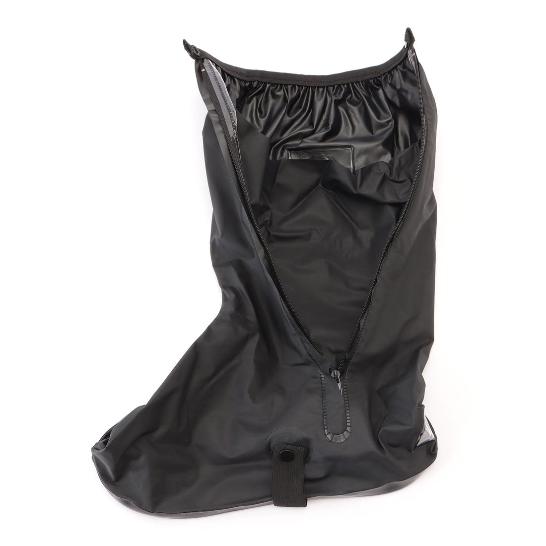 レースレディース Lace Ladies 反射テープ付き 防水 ロング シューズ カバー （ブラック） ブラック